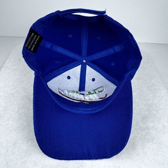 Italia Embroidered Blue Baseball Cap Adjustable Hook and Loop Italy Hat OSFM - Picture 6 of 9